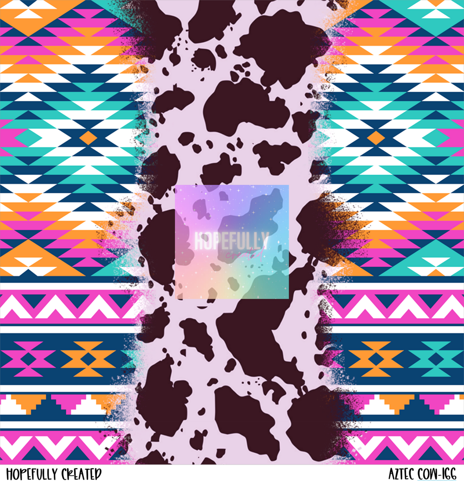 Aztec Cow Vinyl Collection- 166