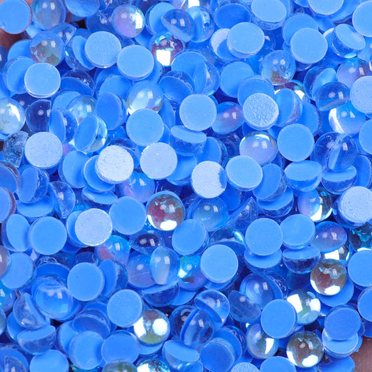 BLUE MERMAID TEARS GLASS FLATBACK RHINESTONES