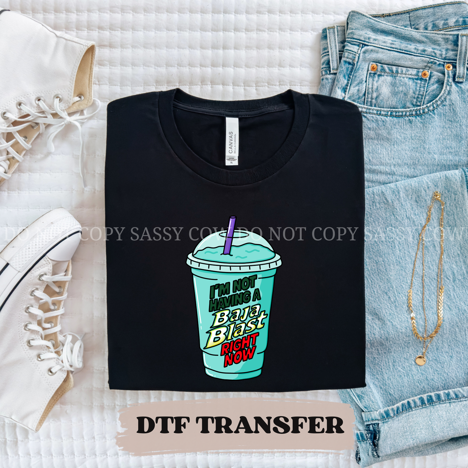 IM NOT HAVING A BAJA BLAST RIGHT NOW - DTF TRANSFER 0166
