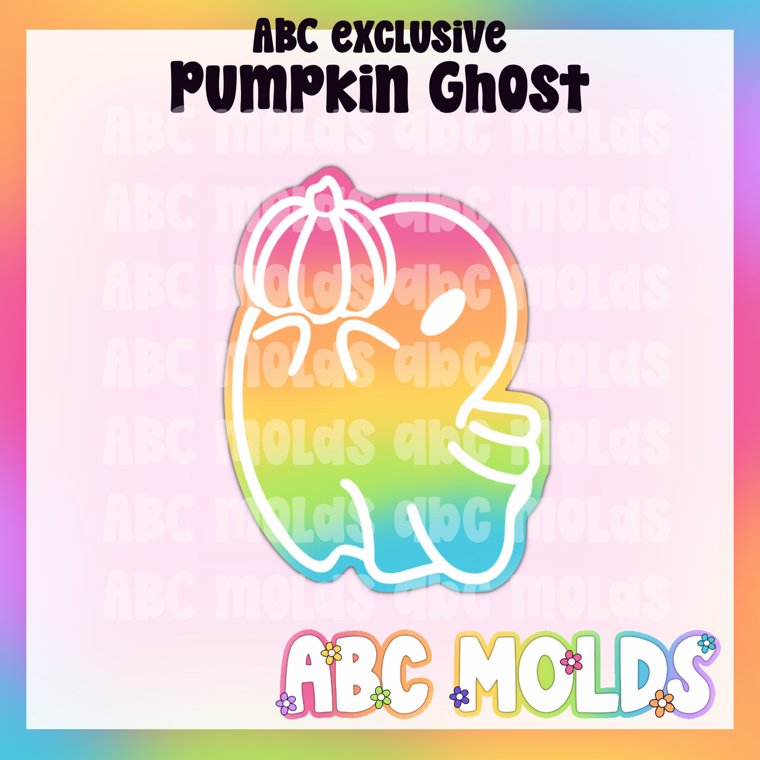 Pumpkin ghost silicone freshie mold