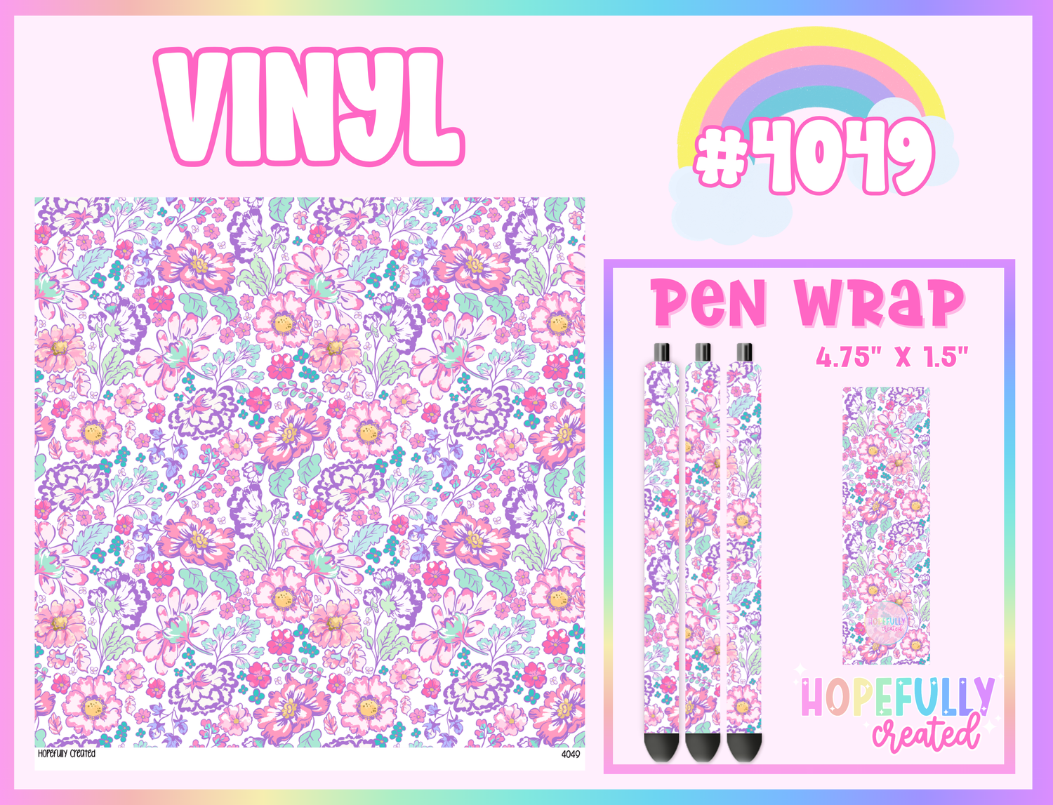 Floral Vinyl Collection - 4049