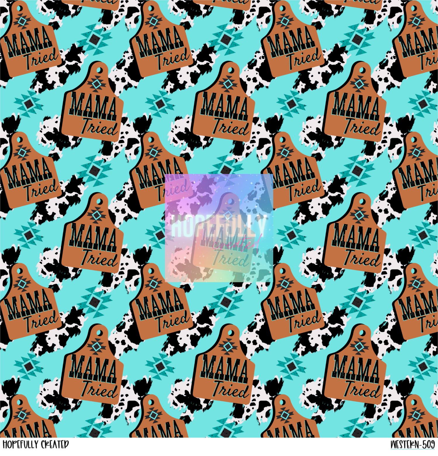 Mama Tried Western Print Vinyl Collection - 509