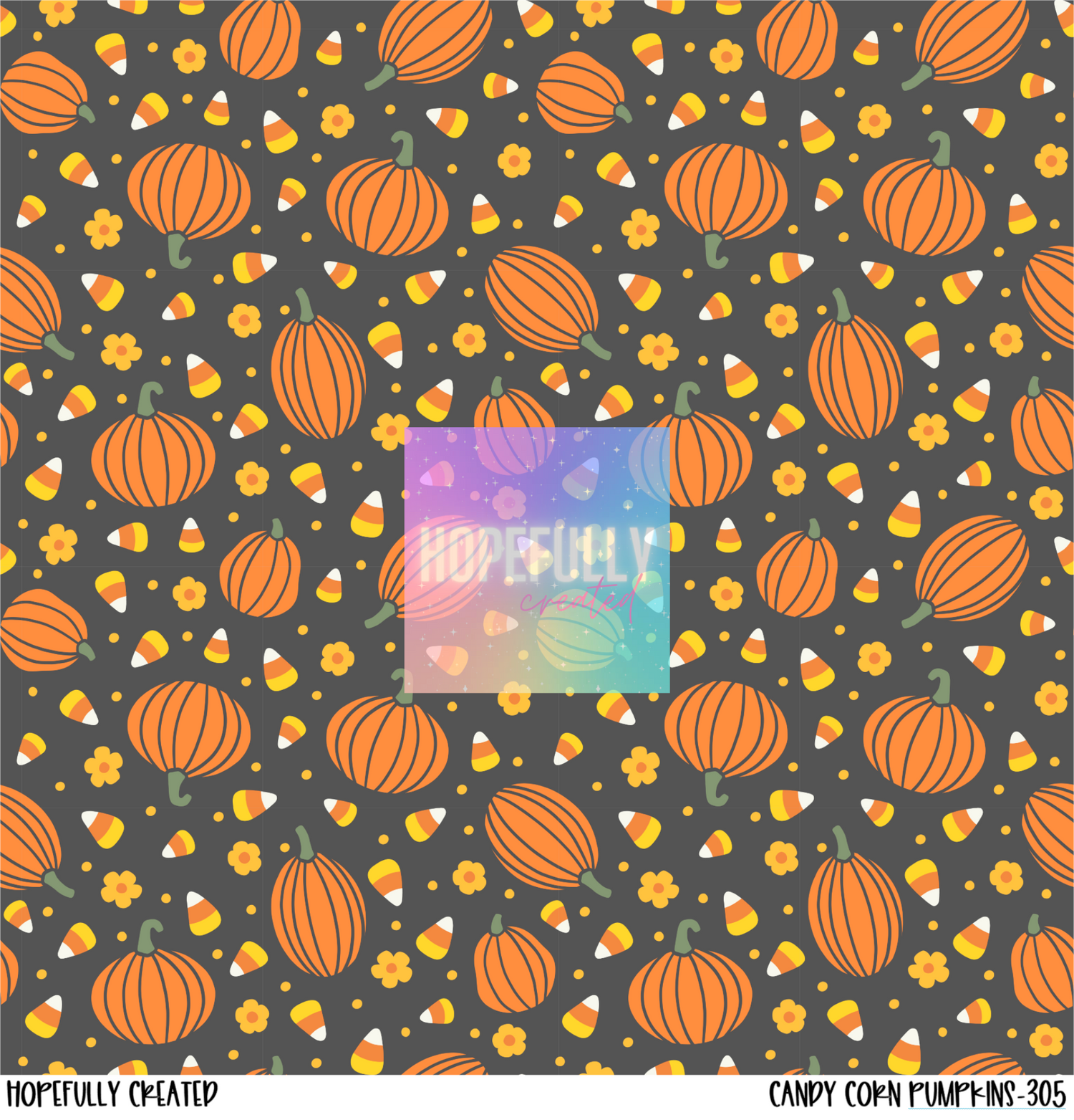 Candy Corn Pumpkins Vinyl Collection- 305