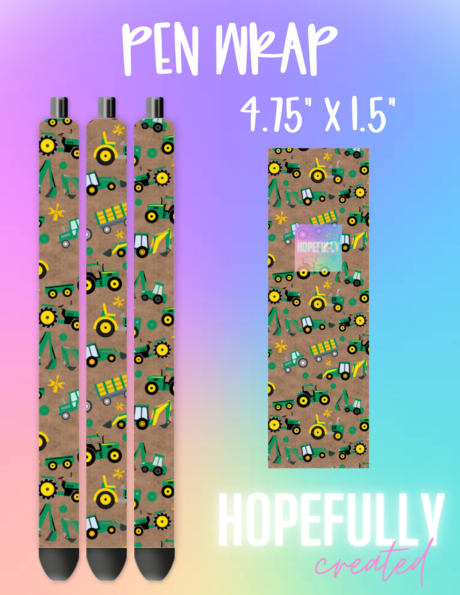 Tractor Pen Wrap-616