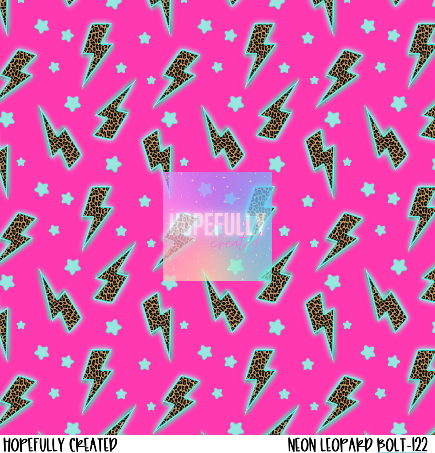 Neon Leopard Bolt Vinyl Collection-122
