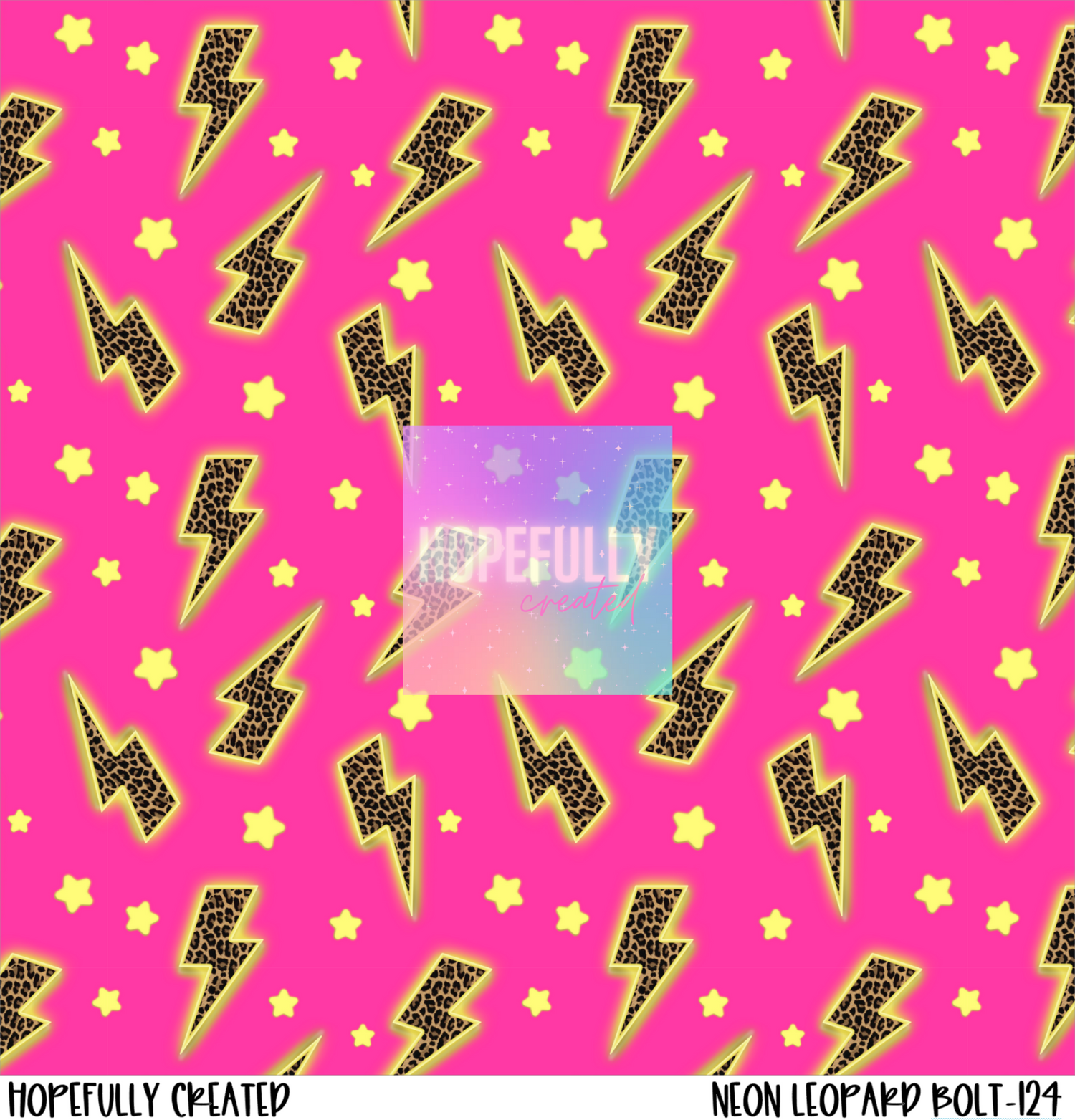 Neon Leopard Bolt Vinyl Collection-124