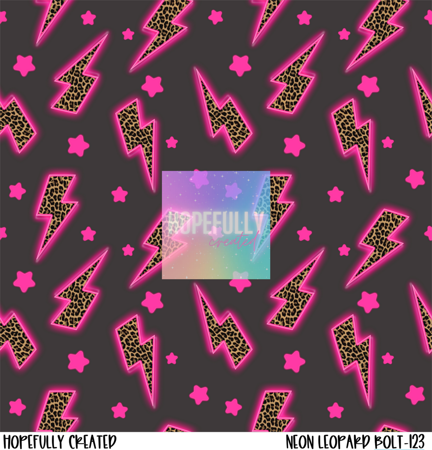 Neon Leopard Bolt Vinyl Collection-123