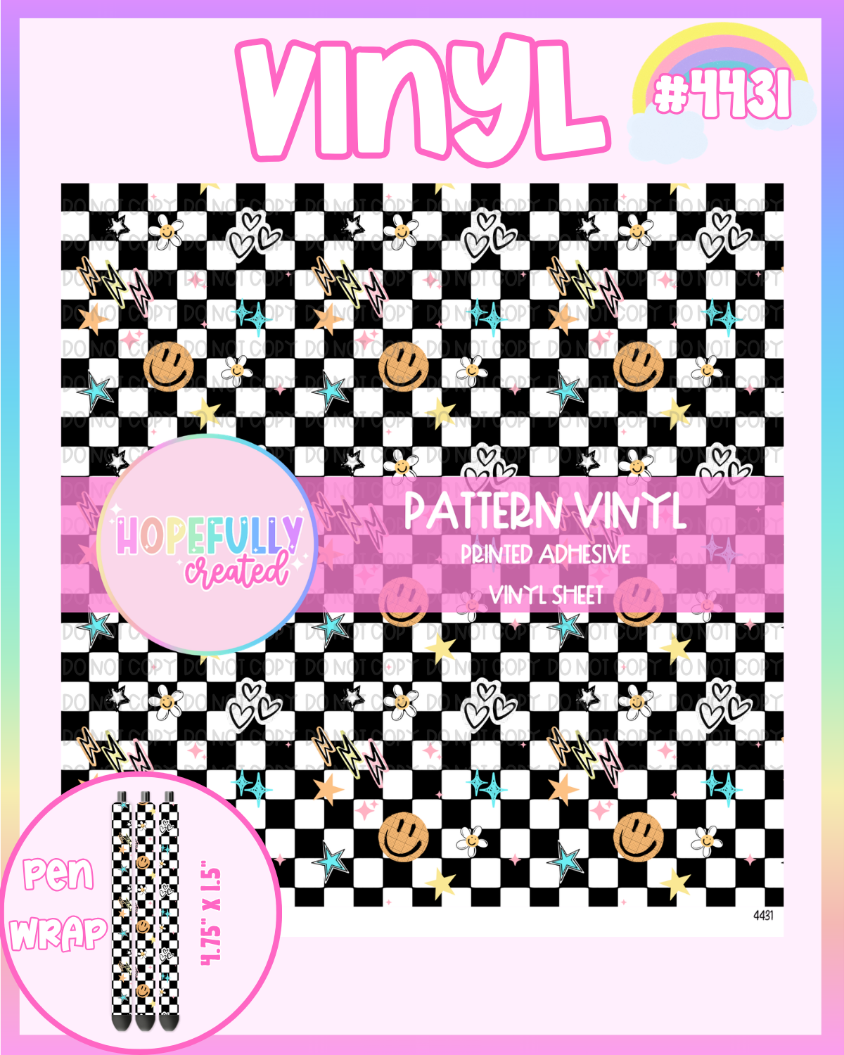 Checker Smiles Vinyl Collection - 4431