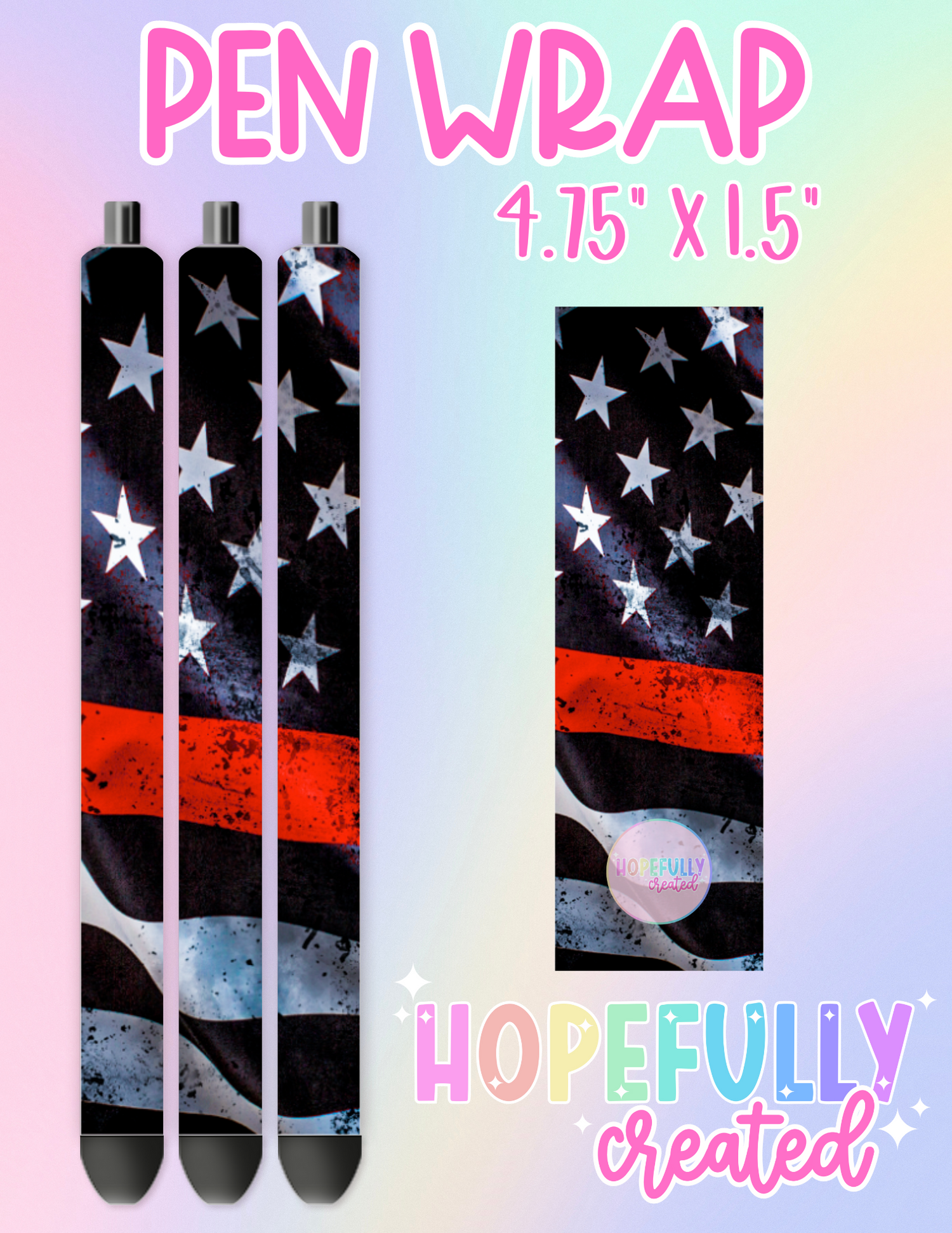 Red Flag Pen Wrap-1666