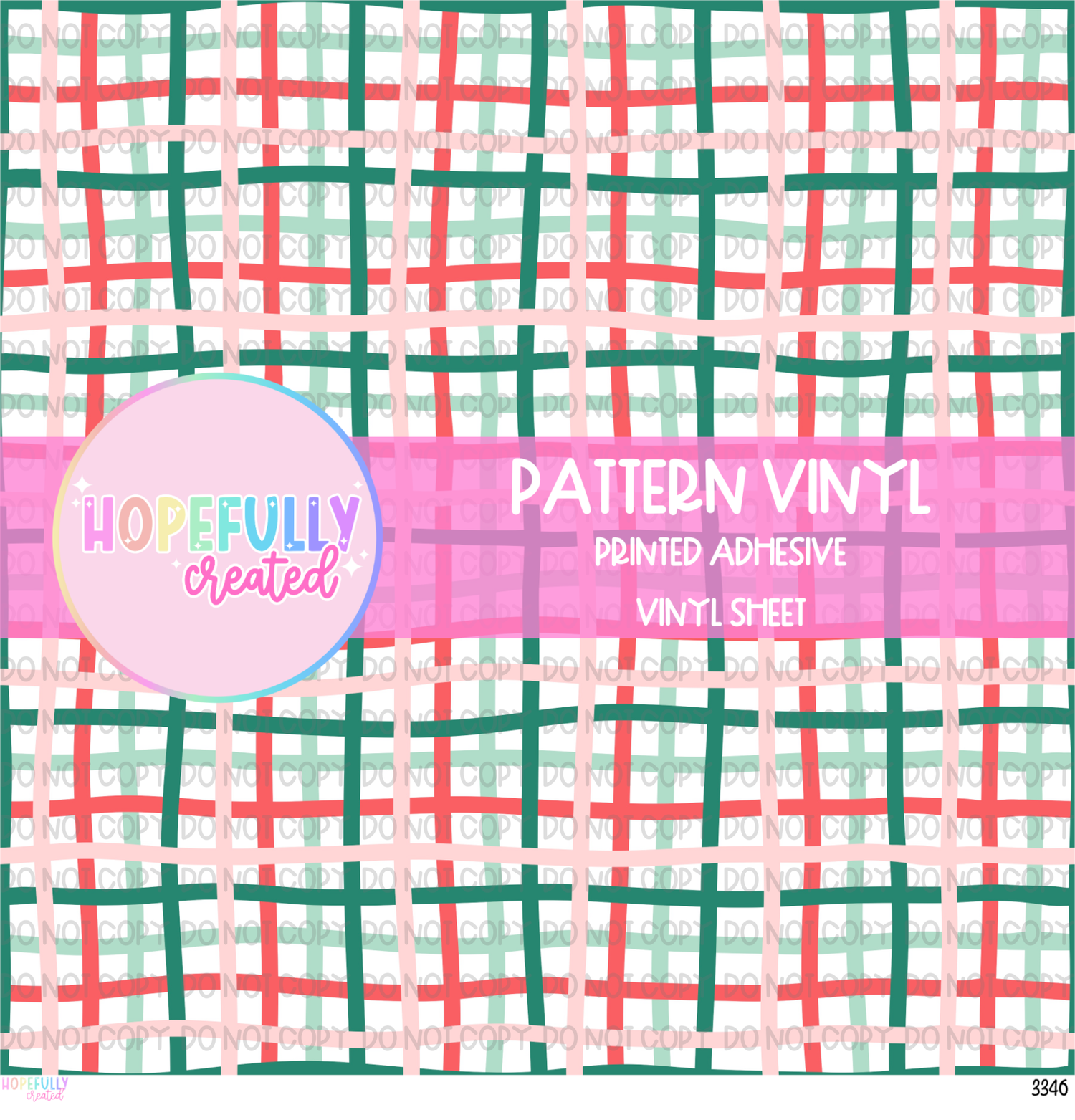 Christmas Plaid  Vinyl Collection - 3346