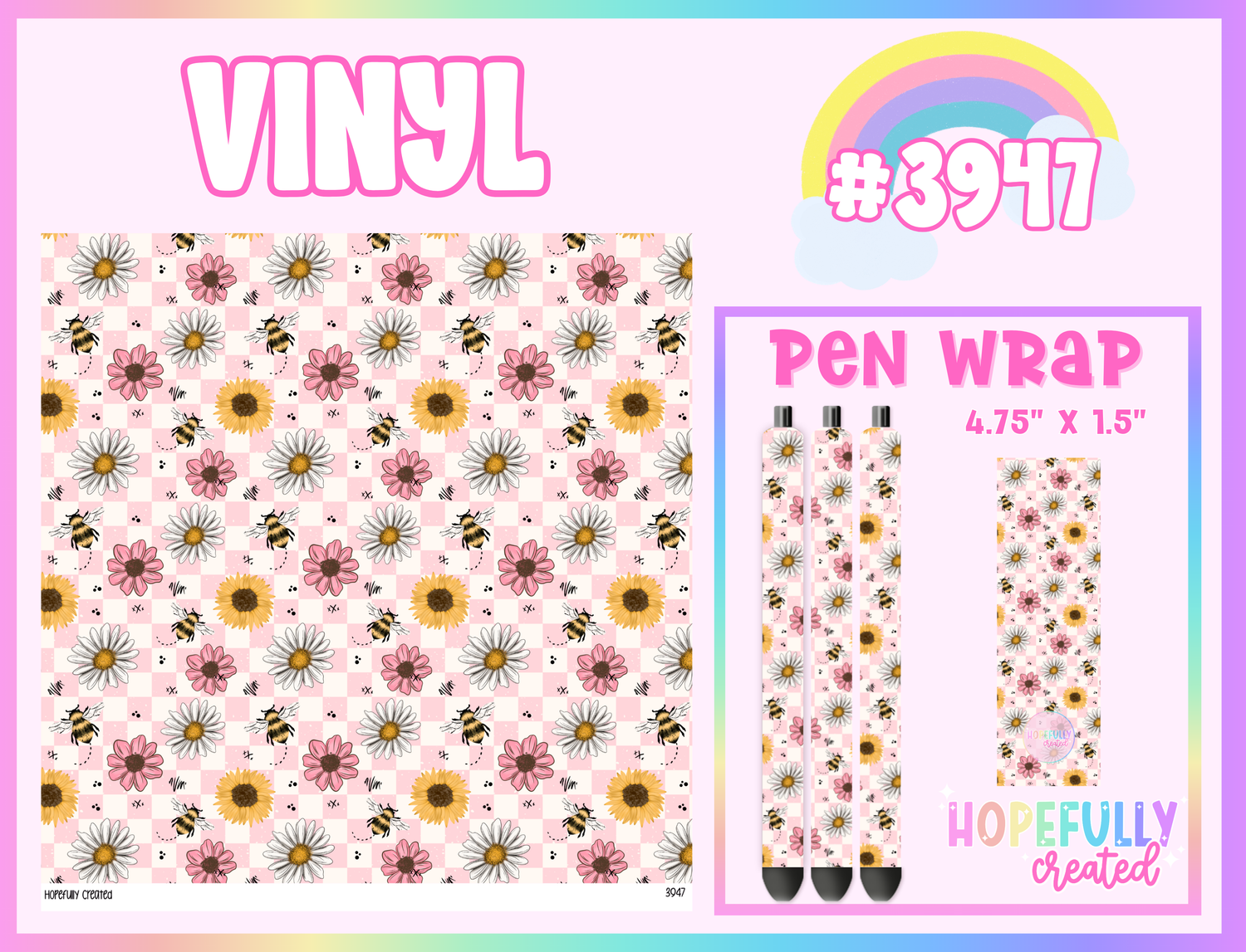 Floral Vinyl Collection - 3947