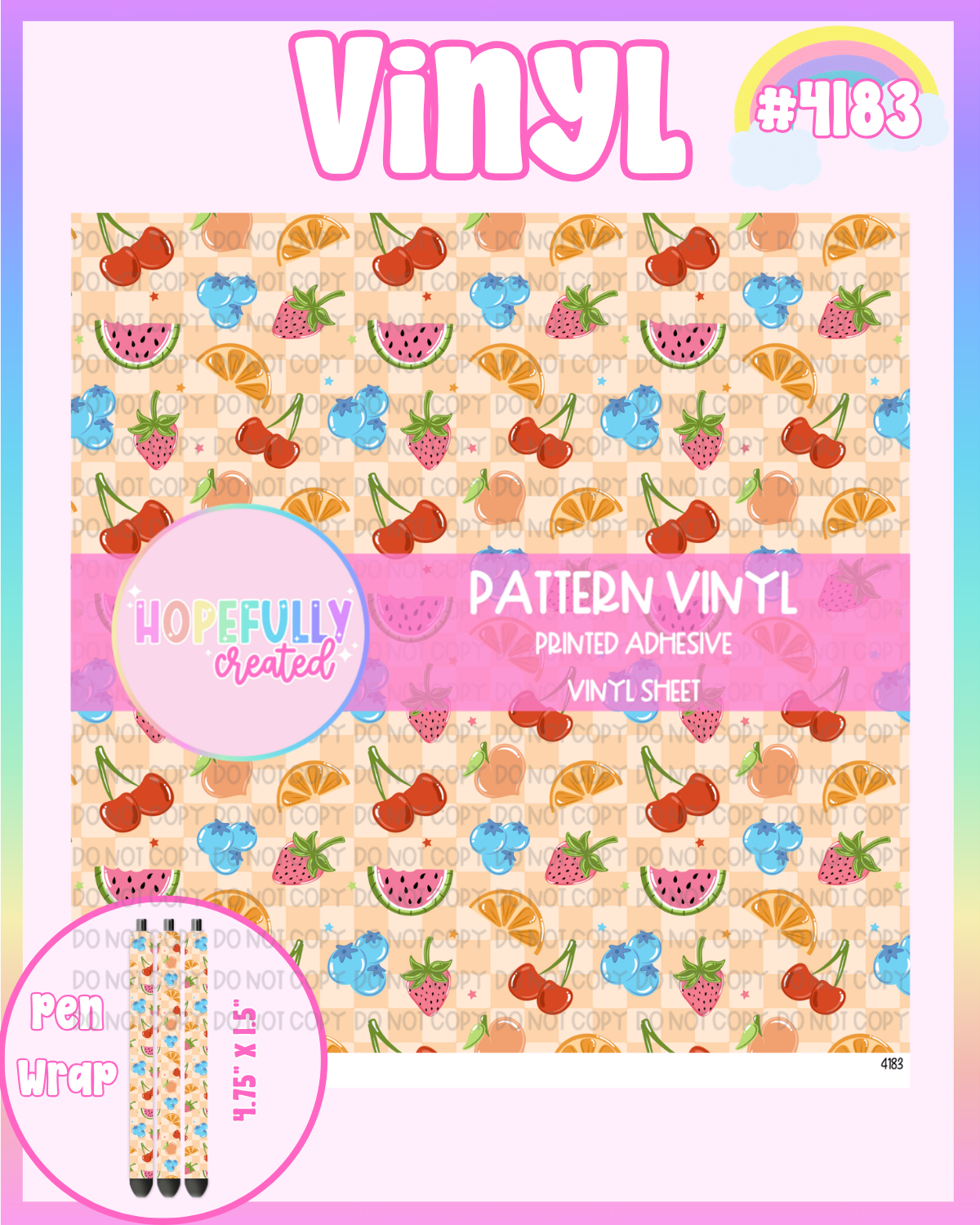 Fruit Vinyl Collection - 4183