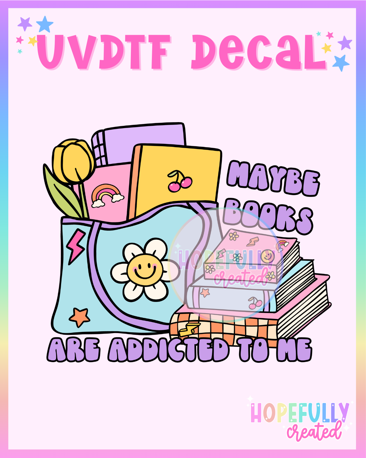 Books UVDTF Decal