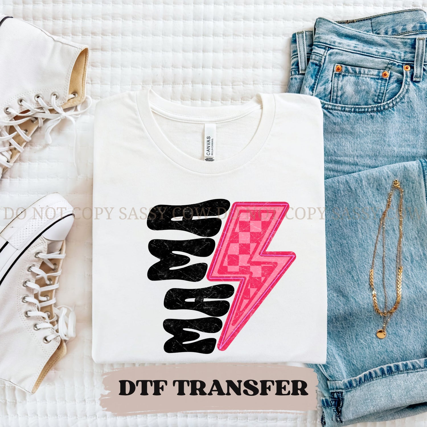 GIRL MAMA BOLT - DTF TRANSFER 0154