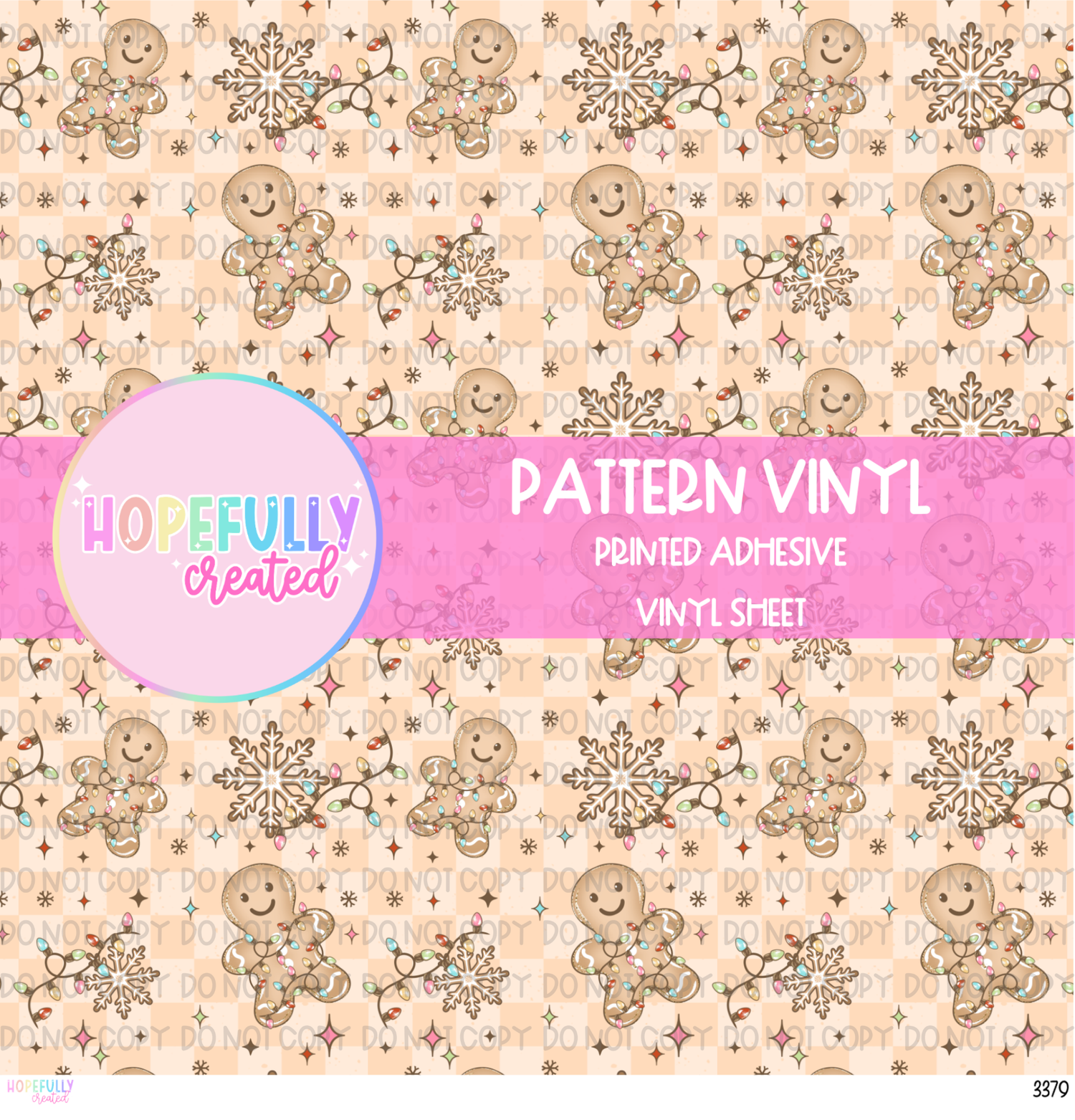 Christmas Gingerbread Vinyl Collection - 3379