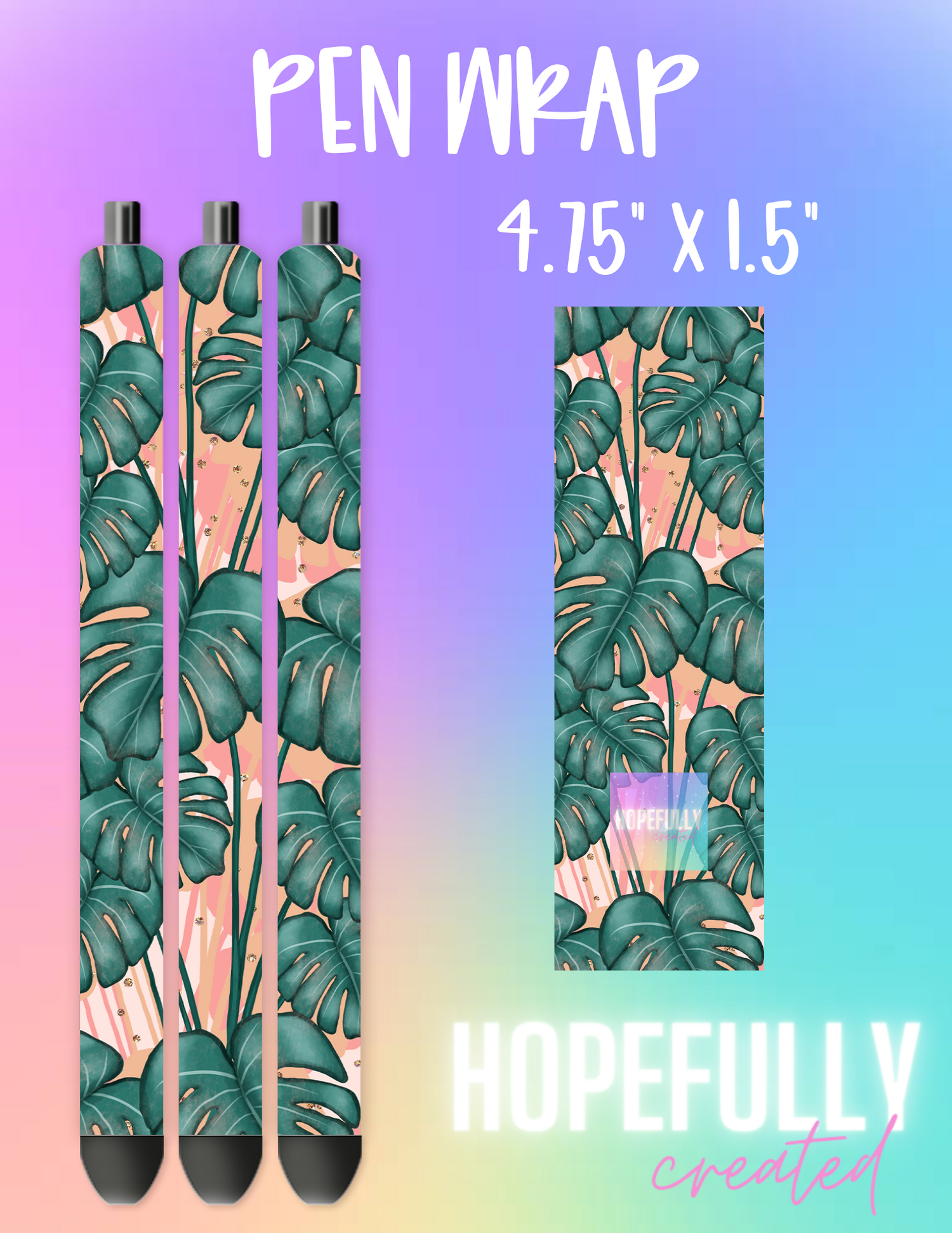 Monstera Pen Wrap-399
