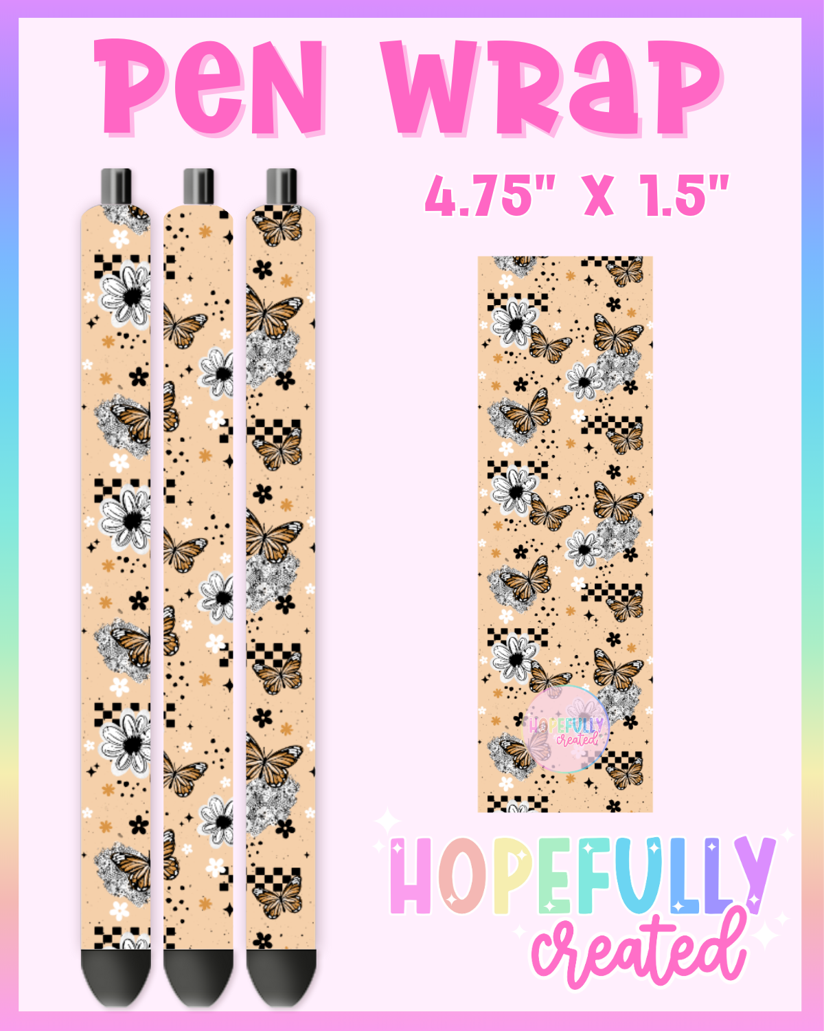 Butterly Floral Vinyl Collection - 3549