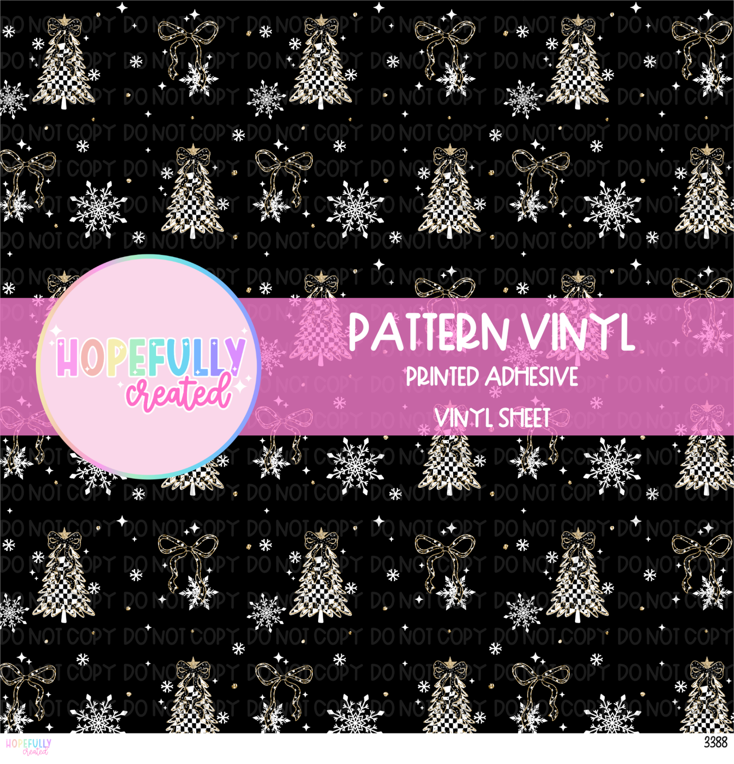 Christmas Tree Checker Vinyl Collection - 3388