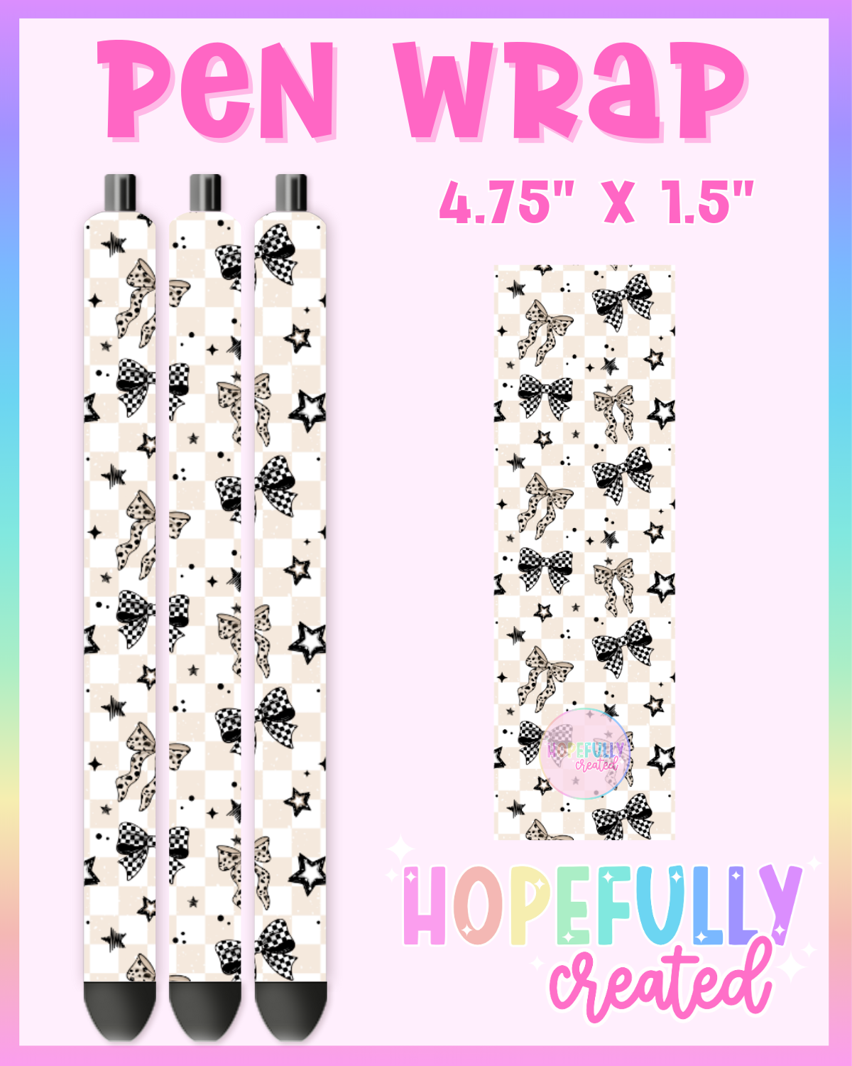 Checker Bows Vinyl Collection - 3555