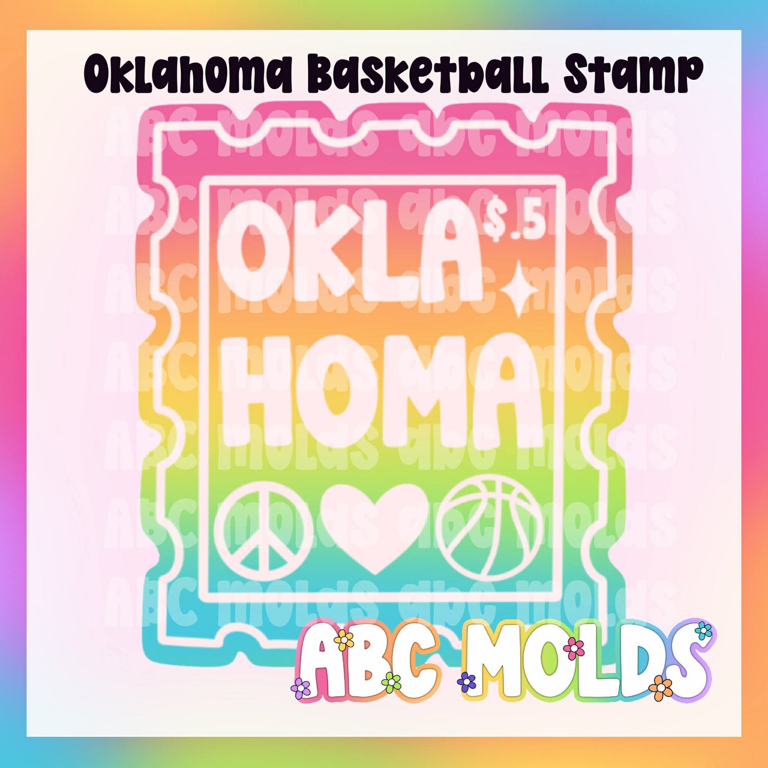 Oklahoma Basketball Stamp Silicone Mold