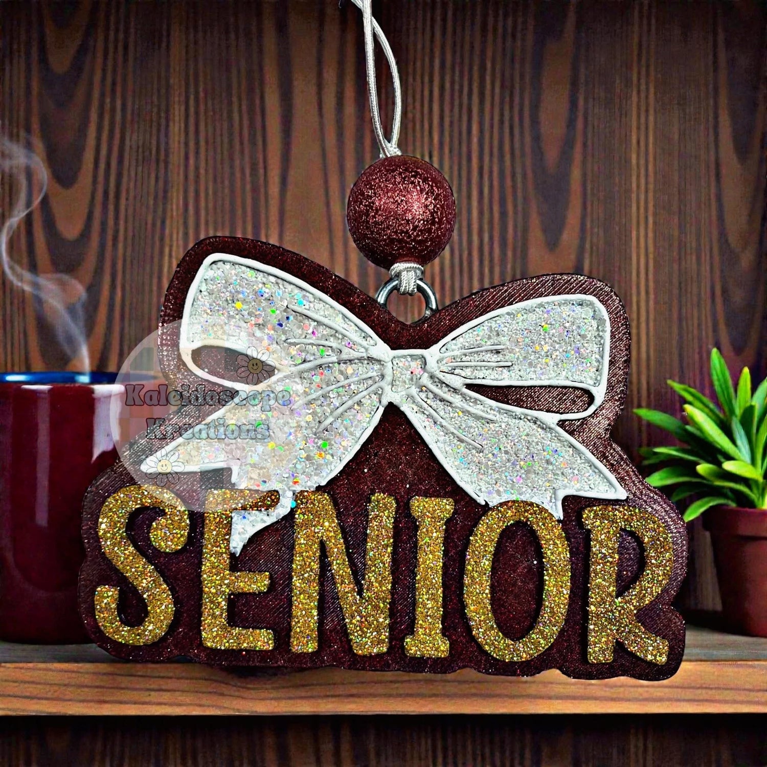 Senior with bow Silicone Mold