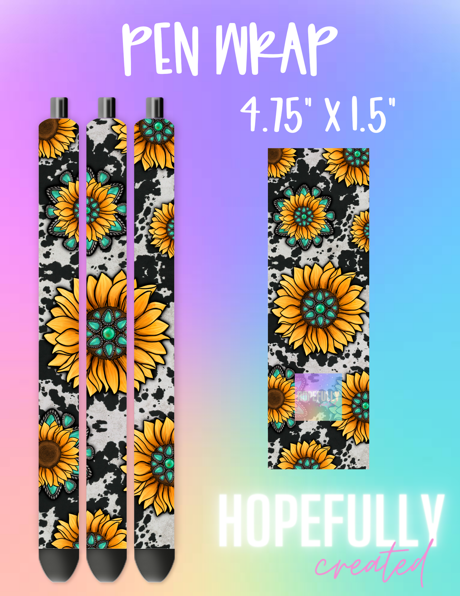 Sunflower Pen Wrap-405
