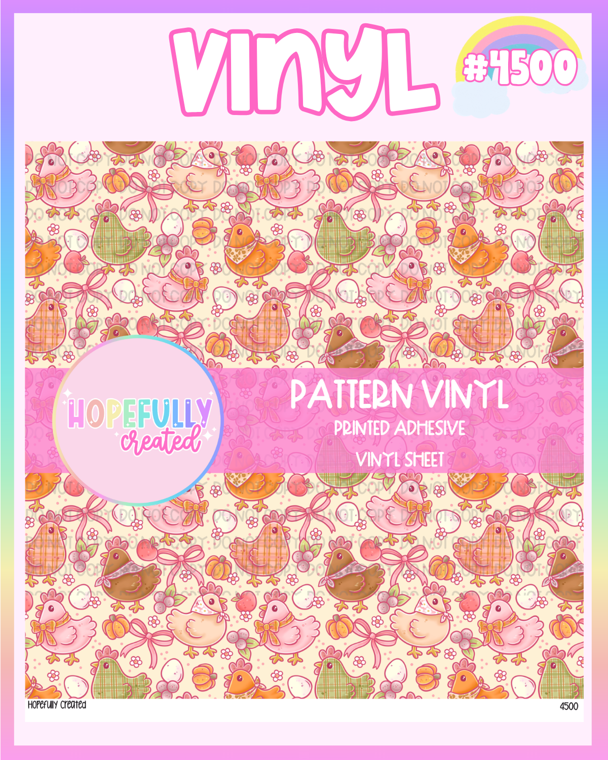 Fall Chickens Vinyl Collection - 4500