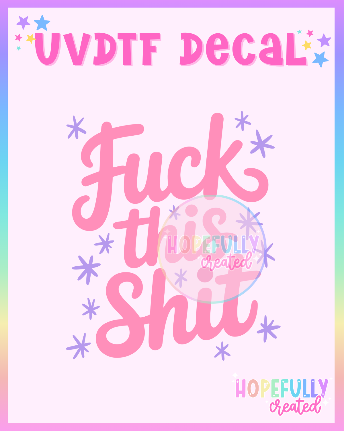 F.T.S. UVDTF Decal