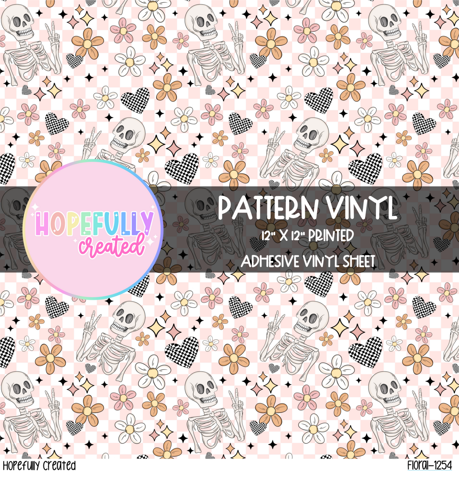 Floral Skellie Vinyl Collection- 1254