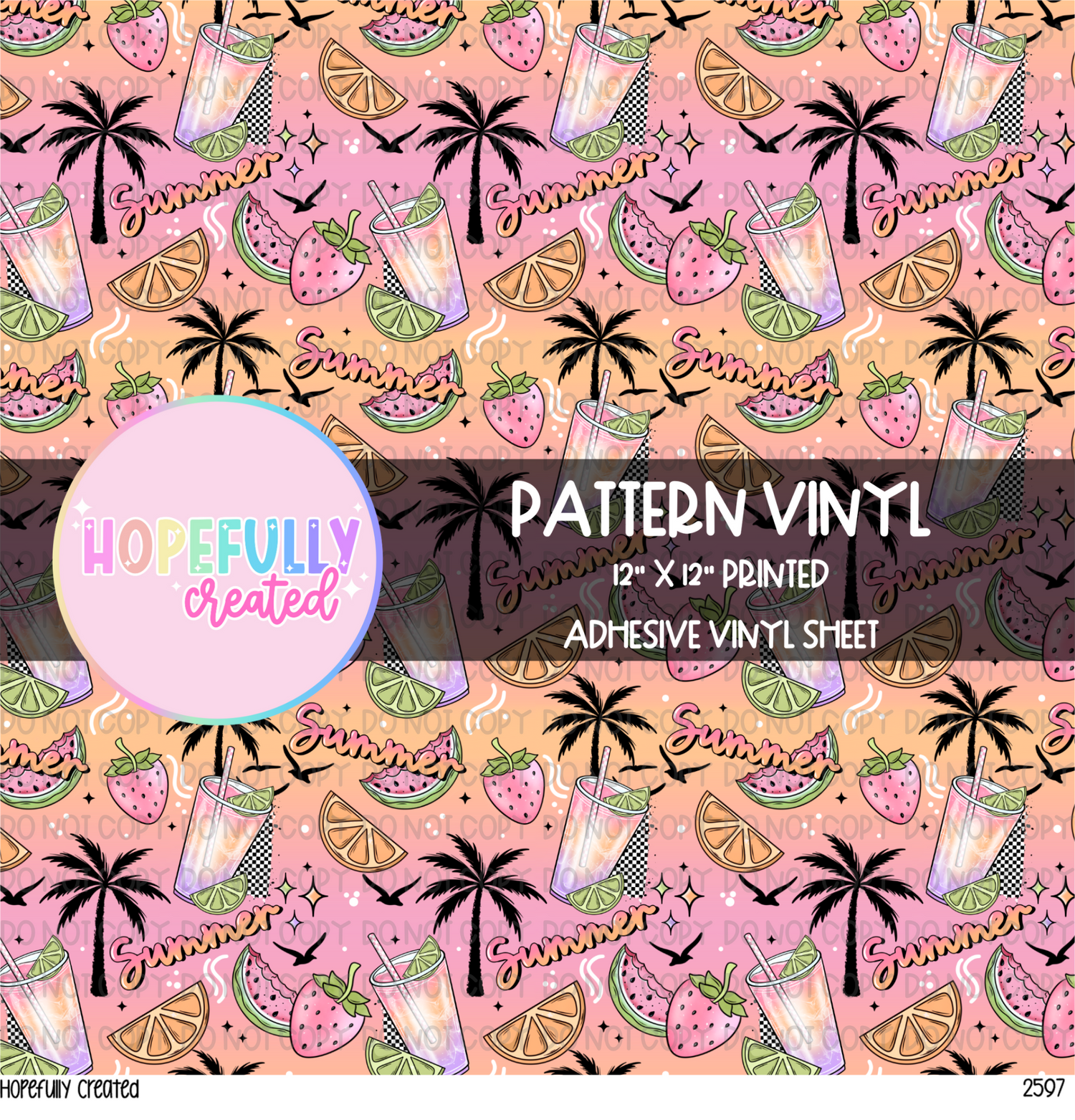 Summer Drinks Vinyl Collection - 2597
