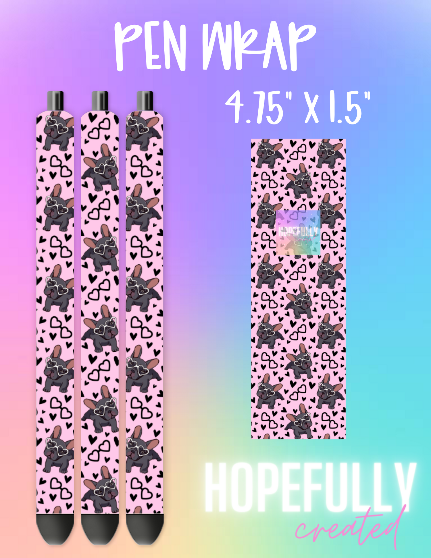 Frenchie Pen Wrap-673