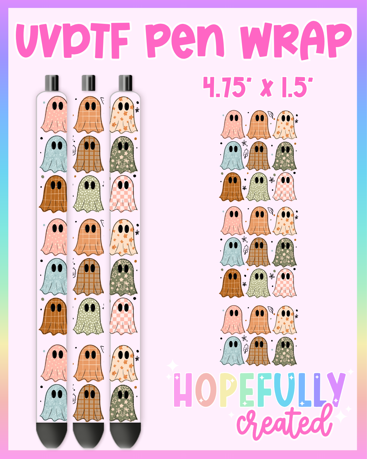 Pattern Ghosts UVDTF Pen Wrap