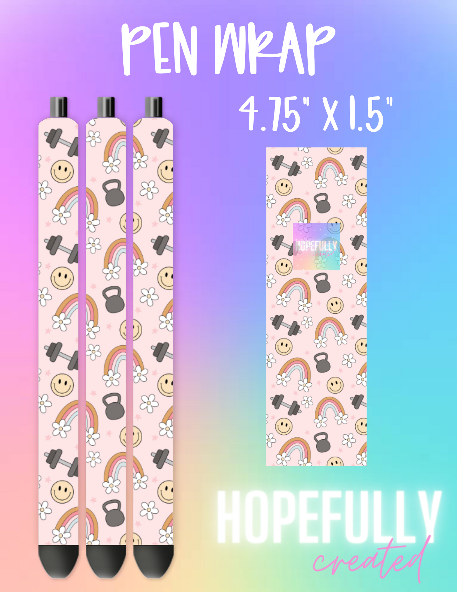 Dumbells Pen Wrap-680