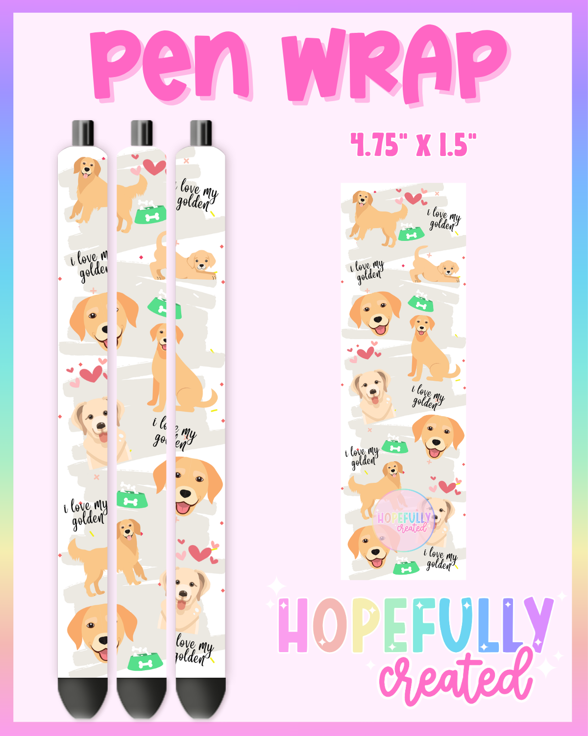 Golden Pen Wrap- 4565