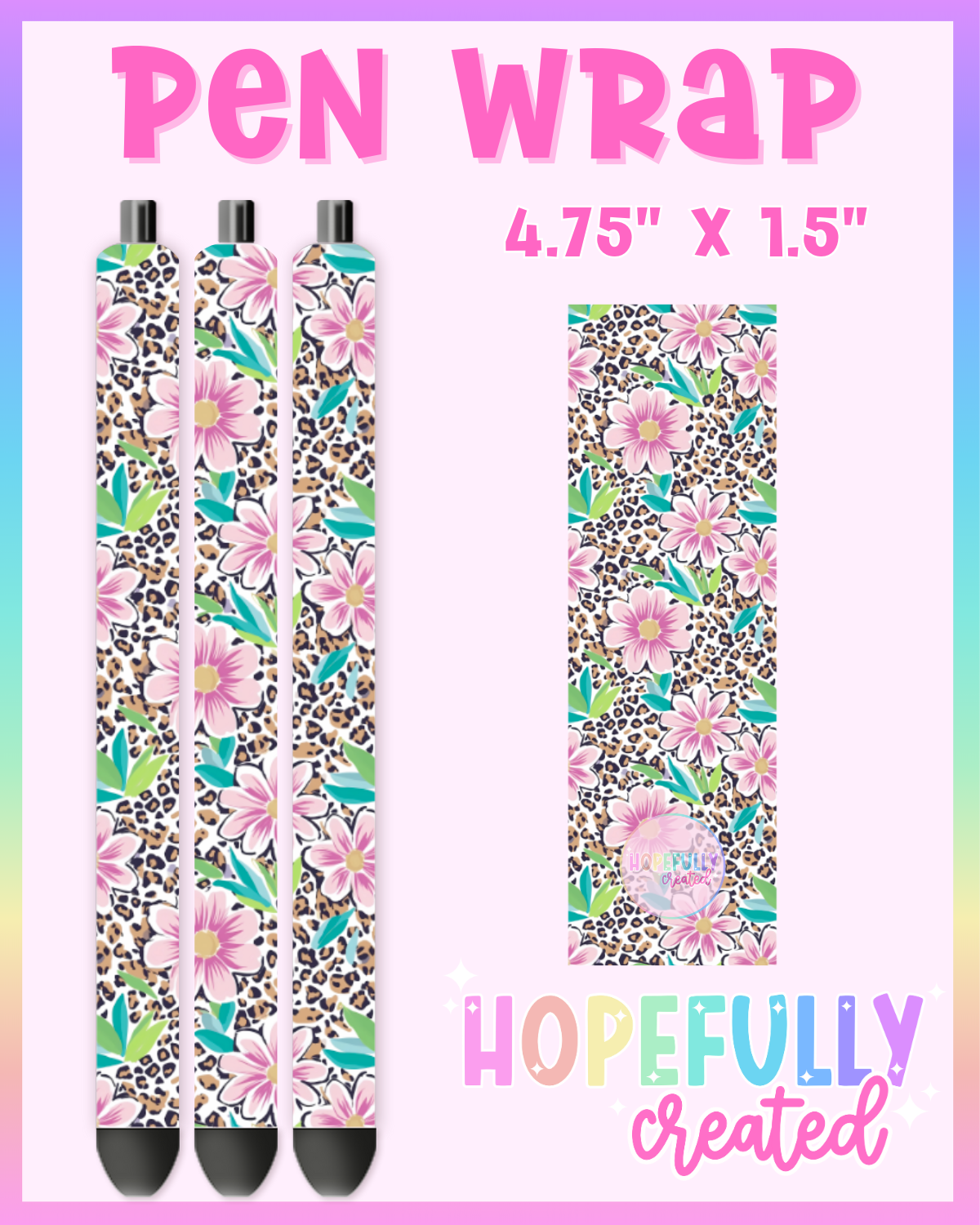 Floral Leopard Vinyl Collection - 3412