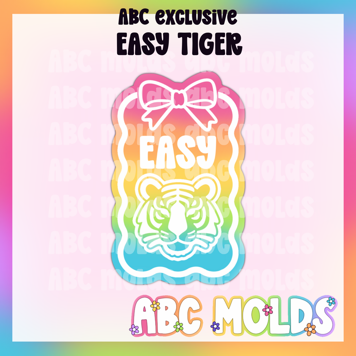 Easy tiger silicone freshie mold