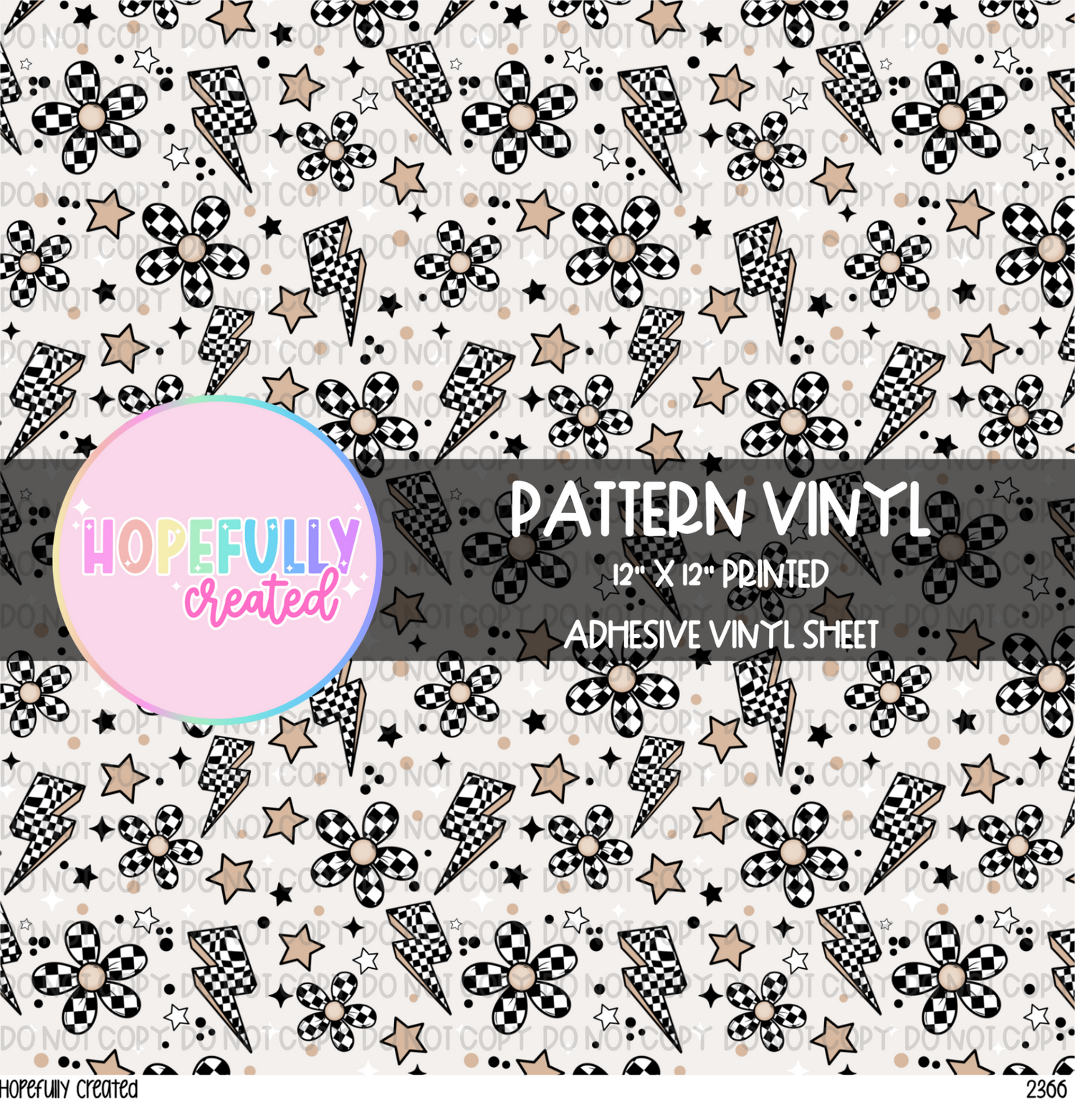 Checker Floral Vinyl Collection - 2366