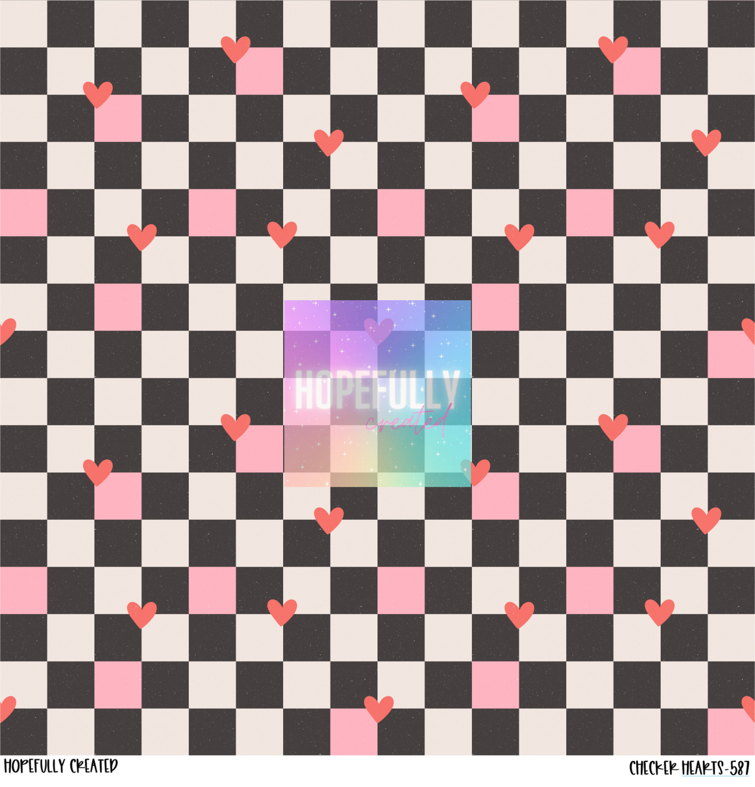 Checker Hearts Vinyl Collection - 587