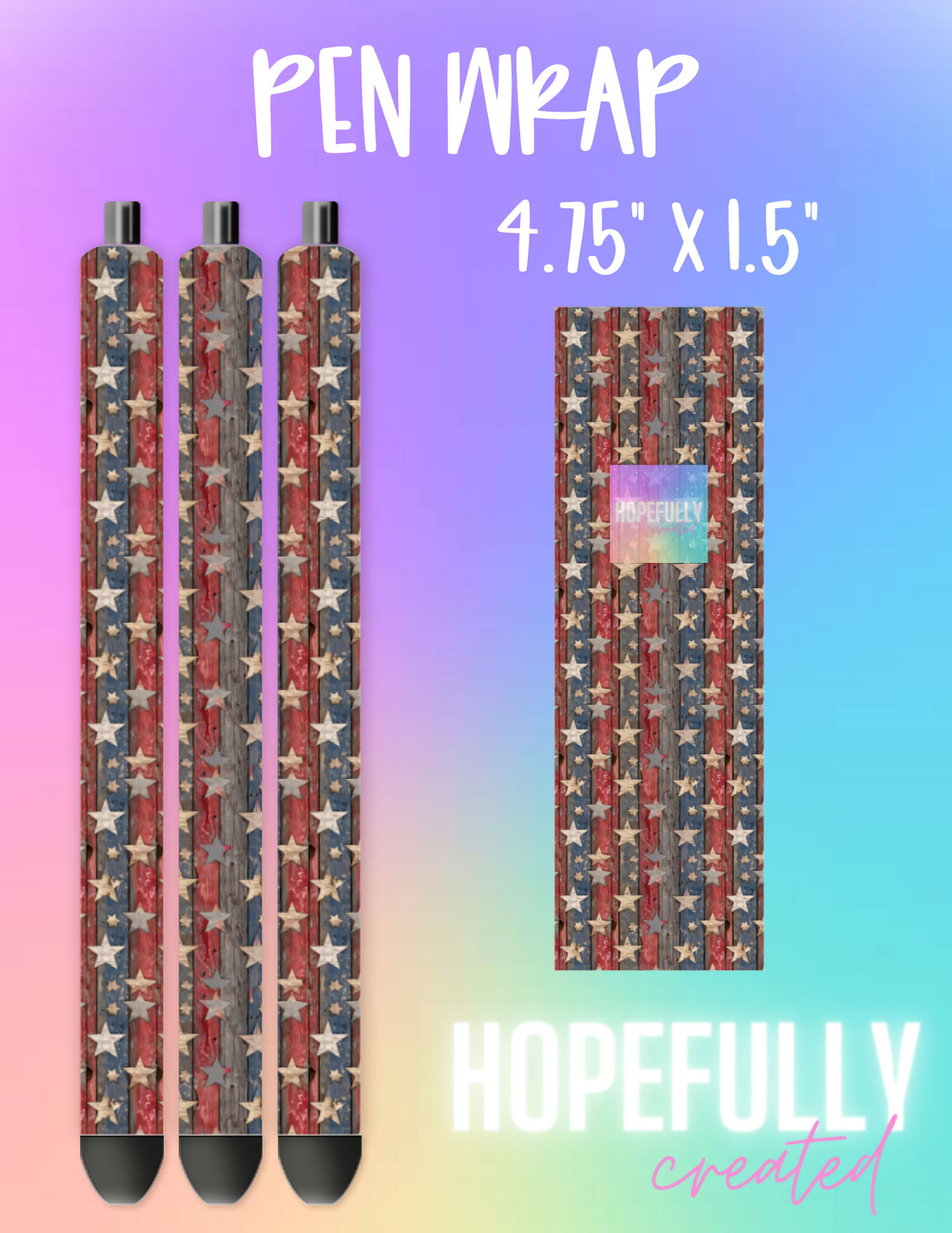Patriotic Pen Wrap-1355
