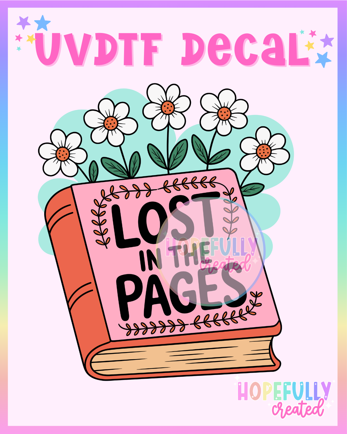 Lost in the Pages UVDTF Decal – Sassy Cow Co