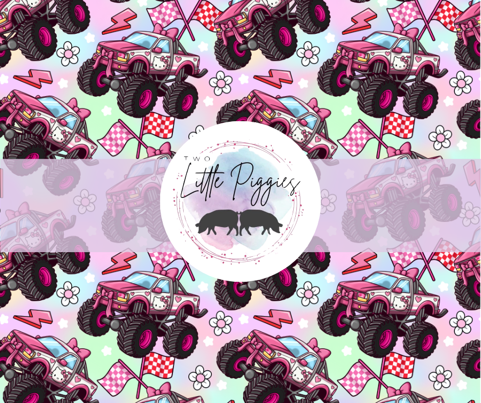 Printed Vinyl - Monster Truck - Hello Kitty