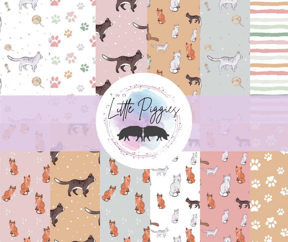 Printed Vinyl - Cute Cats