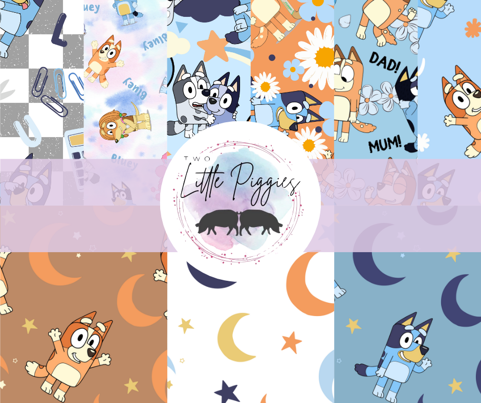 Printed Vinyl - Blue Dog