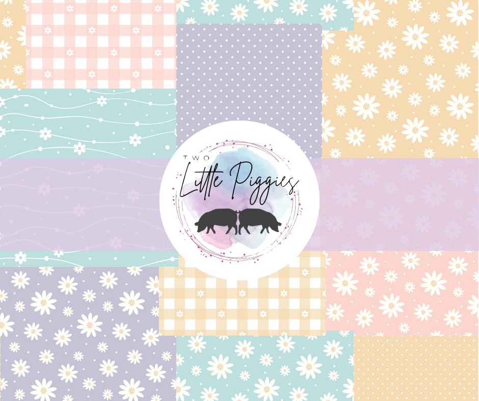 Printed Vinyl - Pastel Patchwork