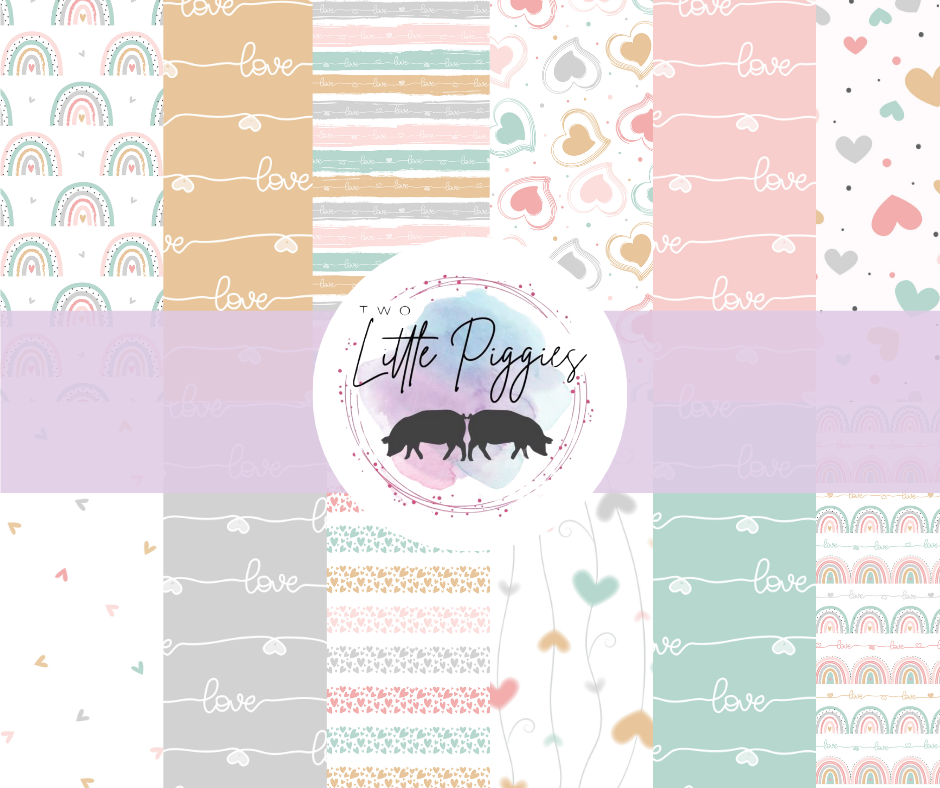 Printed Vinyl - Pastel Rainbow