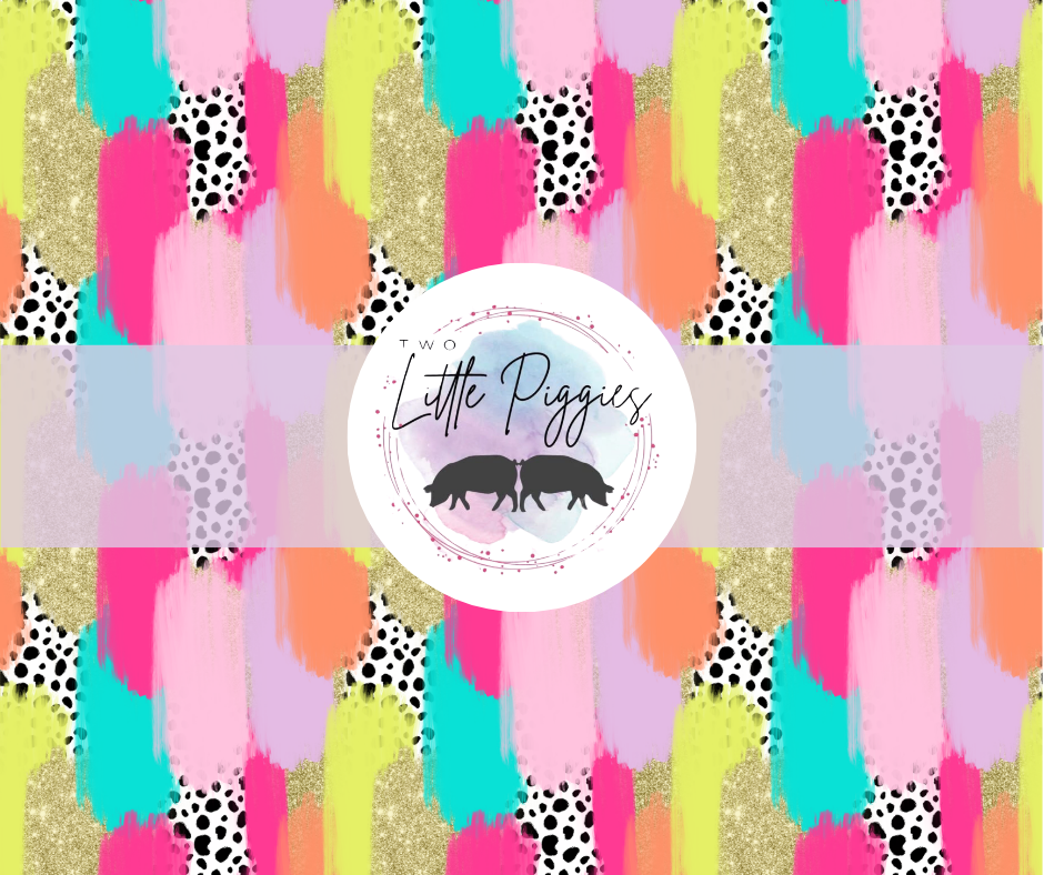 Printed Vinyl - Brushstroke Polka Dot