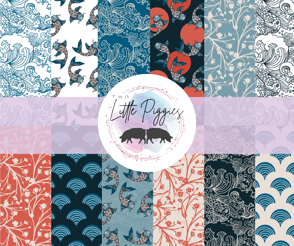 Printed Vinyl - Japanese Patterns