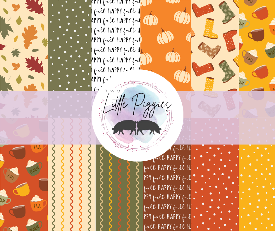 Printed Vinyl - Happy  Fall