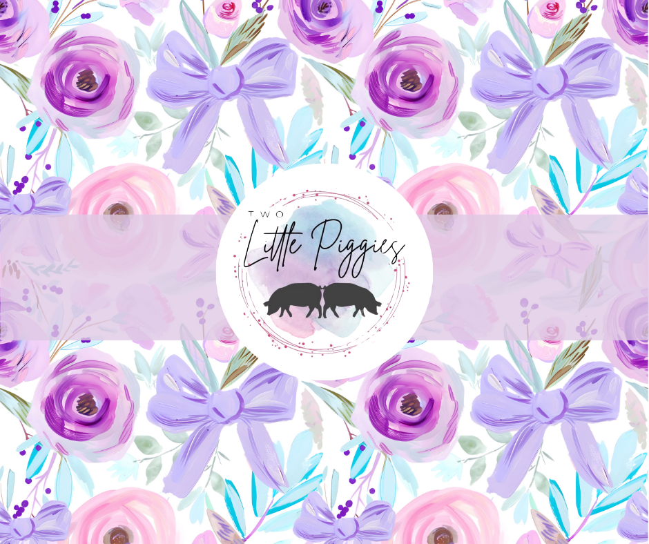 Printed Vinyl - Springtime Flowers and Bows