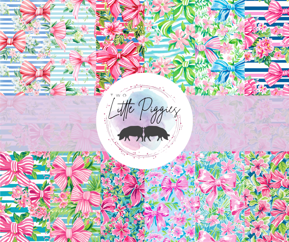 Printed Vinyl - Preppy Bows